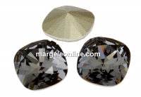 Swarovski, fancy square, silver night, 8mm - x1