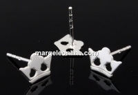 Tortite cercei coroana,  argint 925 - x1per
