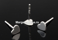 Tortite cercei inima,  argint 925 - x1per