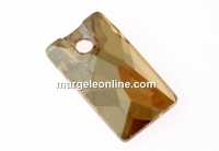 Swarovski, pandantiv rose cut, golden shadow, 13mm - x1