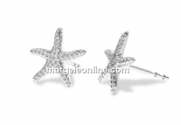 Tortite cercei stea de mare, argint 925 - x1per