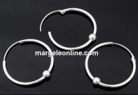 Tortite cercei, argint 925, 25x1.5mm - x1per