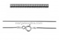 Lant circular, argint 925 placat cu rodiu, 50cm - x1