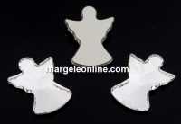 Swarovski, cabochon ingeras, crystal, 16mm - x1