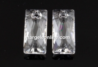 Swarovski, pandantiv Queen baguette, crystal, 13.5mm - x1