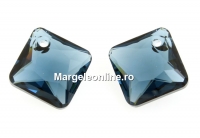 Swarovski, pandantiv Princess cut, montana, 11.5mm - x1