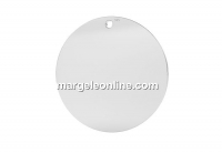 Pandantiv banut pentru gravat, argint 925, 23mm - x1