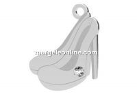 Pandantiv pantofi cu cristal, argint 925, 16.5x12mm - x1