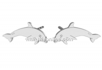 Tortite cercei delfin, argint 925 - x1per