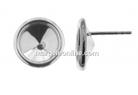 Tortite cercei pentru rivoli 10mm, argint 925 - x1per