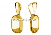 Baza pandantiv ag 925 pl. cu aur, pt Swarovski 4568 de 14x10mm - x1