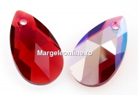 Swarovski, pandantiv picatura, scarlet shimmer, 28mm - x1