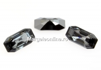 Swarovski 4595, Elongated Imperial, silver night, 12x6mm - x1