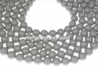 Perle Swarovski, pastel grey, 14mm - x2