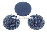 Swarovski, cabochon pave, montana, 10mm - x1