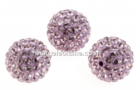 Swarovski, margele pave, light amethyst, 10mm - x1
