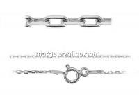 Chain, 925 silver, oval, 42cm - x1