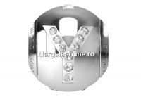 Swarovski, becharmed, litera Y cu cristale, 12mm - x1