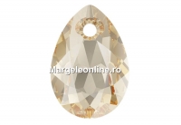 Swarovski, pandantiv picatura, golden shadow, 16mm - x1