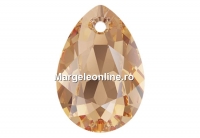 Swarovski, pandantiv picatura, light col.topaz, 9mm - x2