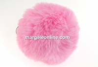 Breloc, maxi puf, roz, 9cm - x1