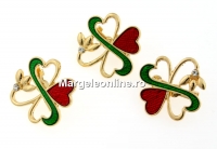 Brosa martisor, trifoi, 20x20mm - x3