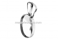 Baza pandantiv ag925, oval, pt. fancy rivoli 4122 de 14x10mm  - x1