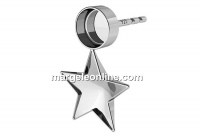 Baza cercei argint 925, baza ceralun si fancy star 10mm - x1per