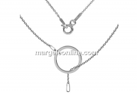 Lant, baza colier , argint 925 placat cu rodiu, 47cm - x1