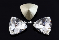 Swarovski, fancy rivoli kaleidoscope triangle, crystal, 14mm - x1