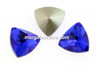 Swarovski, fancy rivoli kaleidoscope triangle, majestic blue, 6mm - x2