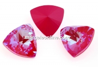 Swarovski, fancy kaleidoscope triangle, lotus pink DeLite, 14mm - x1