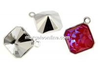 Baza pandantiv placat cu rodiu pt Swarovski 4499 de 10mm - x1