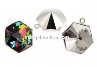 Baza pandantiv placat cu rodiu pt Swarovski 4699 de 10mm - x1