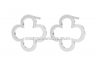 Tortite cercei trifoi, argint 925 - x1per