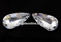 Swarovski, pandantiv picatura, comet argent light, 24x12mm - x1