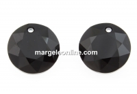 Swarovski, pandantiv chaton, jet, 10mm - x1
