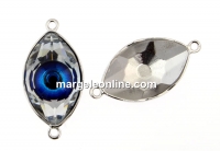 Baza link placat cu rodiu pt Swarovski 4775 de 18mm - x1
