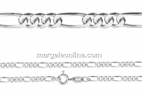 Lant masiv cu model, argint 925, 45cm - x1