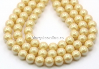 Perle Preciosa, pearlescent yellow, 6mm - x100
