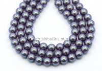 Perle Preciosa, pearlescent violet, 4mm - x100