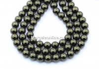 Preciosa pearl, dark green, 10mm - x20