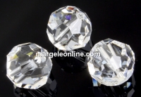 Preciosa, margele, rotund fatetat, crystal, 4mm - x10