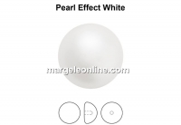 Preciosa, cabochon perla cristal, white, 10mm - x2