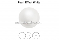 Preciosa, cabochon perla cristal, white, 16mm - x2