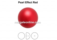 Preciosa, cabochon perla cristal, red, 10mm - x2