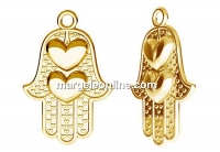 Pandantiv argint 925 placat cu aur, Mana lui Fatima  - x1