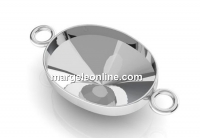 Baza link ag925, oval, pt. fancy rivoli 4122 de 14x10mm  - x1