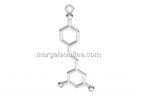 Pandantiv resveratrol, argint 925, 33mm  - x1