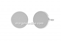 Tortite cercei platou de 6.5mm, pt Swarovski 2088 SS30, ag 925 - x1per